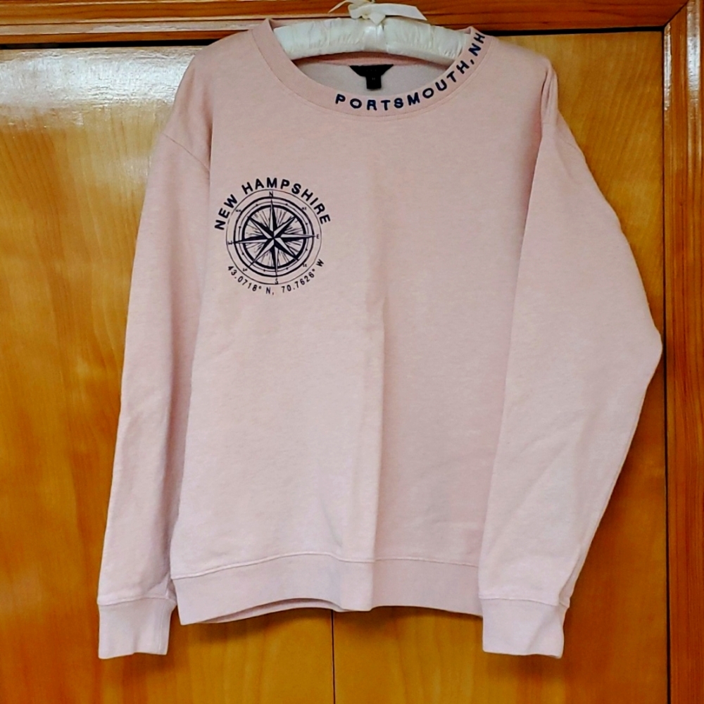 Portsmouth New Hampshire sweatshirt original cotton terry Medium Heather Coral